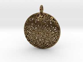 Fine Vine Pendant in Natural Bronze