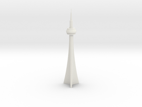 CN Tower (1/2000) in White Natural Versatile Plastic