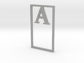 Bookmark Monogram. Initial / Letter A  in Aluminum