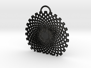 Vexate Pendant in Matte Black Steel