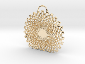 Vexate Pendant in 14k Gold Plated Brass