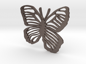 Life is Strange Butterfly in Polished Bronzed Silver Steel