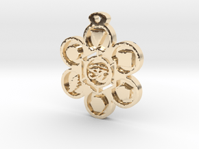Stages of Creation Pendant in 14K Yellow Gold