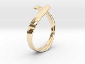 "I Love You" Ring in 14k Gold Plated Brass