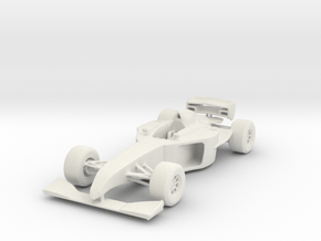 Formula Car in White Natural Versatile Plastic