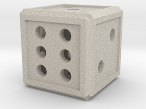Traditional Dice in Natural Sandstone