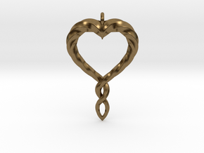 Twisted Heart New in Natural Bronze