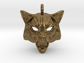 Fox Type 2 Small Pendant in Natural Bronze