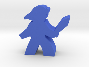 Game Piece, Warrior Heroine in Blue Processed Versatile Plastic