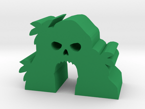 Game Piece, Skull Island in Green Processed Versatile Plastic