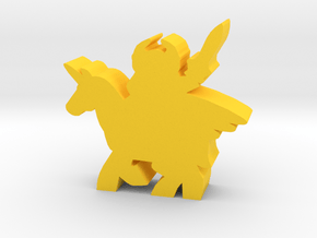 Game Piece, Warrior Pegasus in Yellow Processed Versatile Plastic