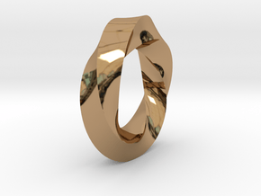 Mobius Strip in Polished Brass