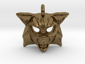 Fox Small Pendant in Natural Bronze