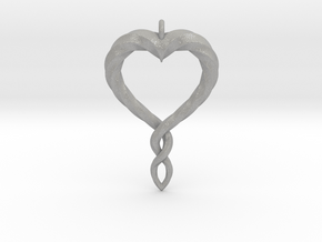 Twisted Heart New in Aluminum