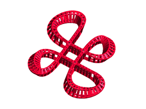 Mesh Loop in Red Processed Versatile Plastic