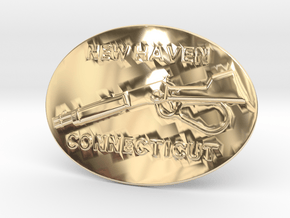 Winchester Belt Buckle in 14k Gold Plated Brass