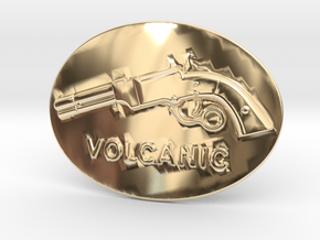 Volcanic Belt Buckle in 14k Gold Plated Brass