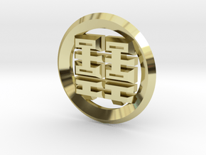 DoubleHappiness in 18k Gold Plated Brass