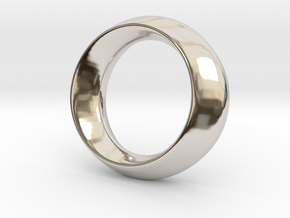 Opus Ring - Bracelet P=180mm in Rhodium Plated Brass