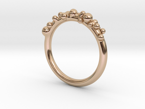 Bubble Ring (17mm) in 14k Rose Gold