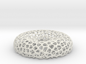 Tealight holder - Voronoi-Style #11 in White Natural Versatile Plastic