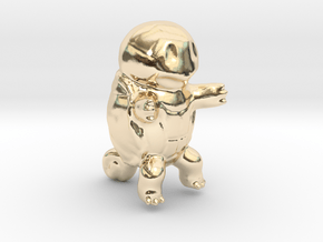Squirtle in 14k Gold Plated Brass