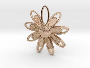 Spring Blossom 3 - Pendant in 14k Rose Gold Plated Brass