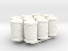 Food Cans tokens (10pcs) in White Processed Versatile Plastic