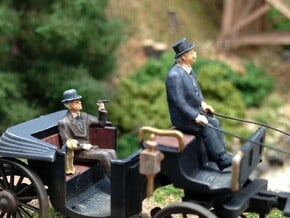Bowler and Top hats large assortment HO scale 1:87 in Smooth Fine Detail Plastic