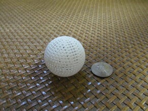 Hollow Wire Sphere V3 in White Natural Versatile Plastic