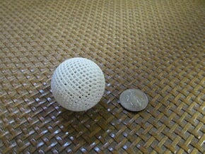 Hollow Wire Sphere V2 in White Natural Versatile Plastic