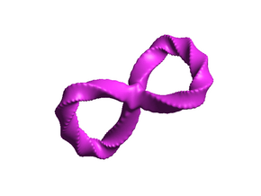 Spiked Loop in Purple Processed Versatile Plastic
