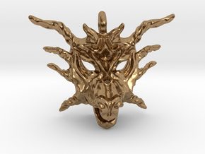 Sunlight Dragon Pendant in Natural Brass