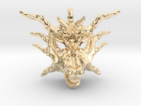 Sunlight Dragon Pendant in 14K Yellow Gold