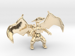 Charizard in 14k Gold Plated Brass