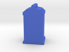 Game Piece, Phone Booth in Blue Processed Versatile Plastic