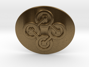 Circle Of Life Belt Buckle in Natural Bronze