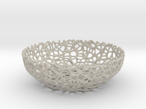 Voronoi bowl (20 cm) - Style #8 in Natural Sandstone