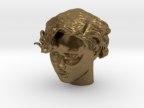 Adriana Lima Female Model Head Sculpt in Natural Bronze