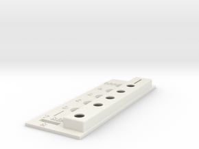 British Radio Contactor in White Natural Versatile Plastic