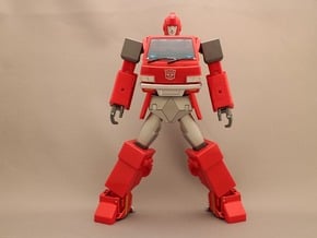 MP Ironhide Ratchet waist armor movable joint in Red Processed Versatile Plastic