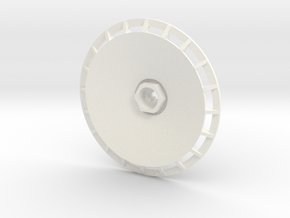 BBS Wheel Cover/Fan in White Processed Versatile Plastic
