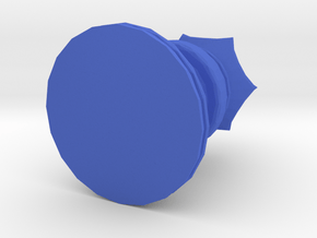 Chess Peice 1 in Blue Processed Versatile Plastic