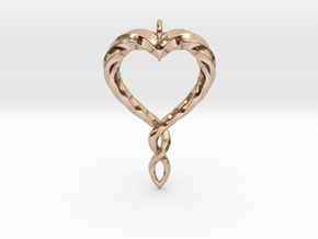 Twisted Heart New in 14k Rose Gold
