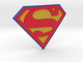 Superman Logo in Full Color Sandstone