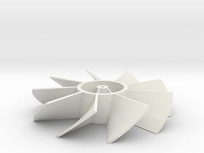 Fan Blades in White Natural Versatile Plastic