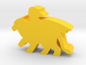 Game Piece, Griffin Rider in Yellow Processed Versatile Plastic