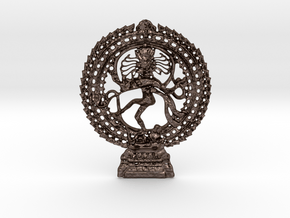 Shiva in Polished Bronze Steel