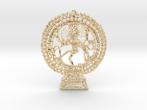 Shiva in 14k Gold Plated Brass