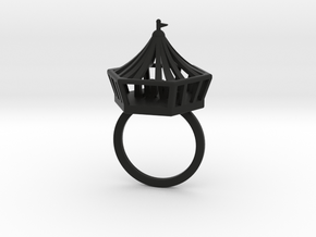 Circus Ring (18mm) in Black Natural Versatile Plastic